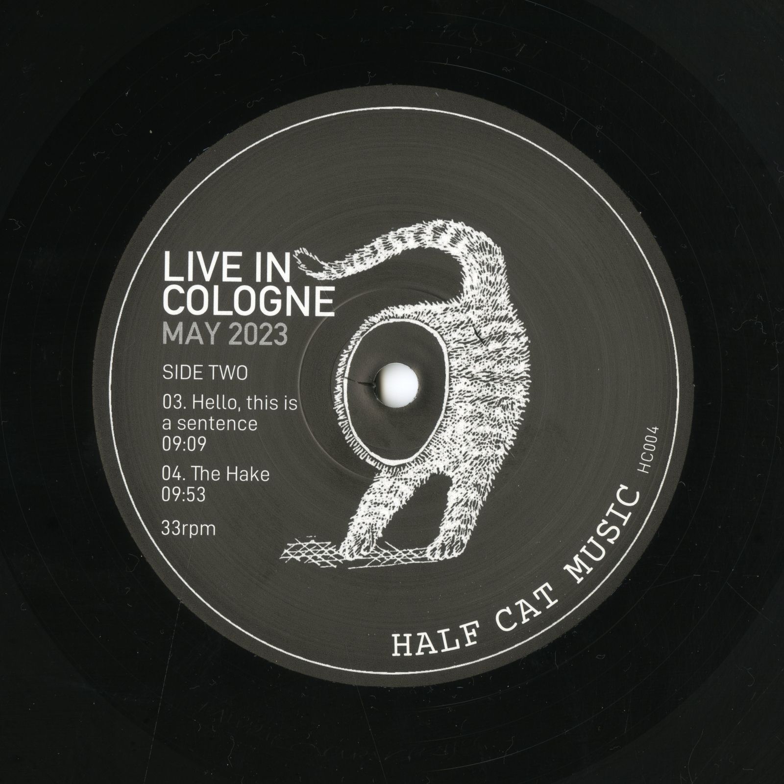 Live In Cologne May 2023ラベル裏